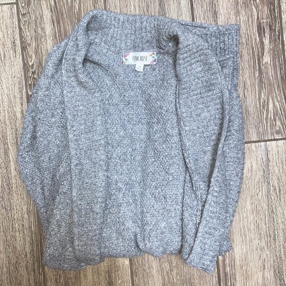 Knit Grey Cardigan - Picture 2 of 5